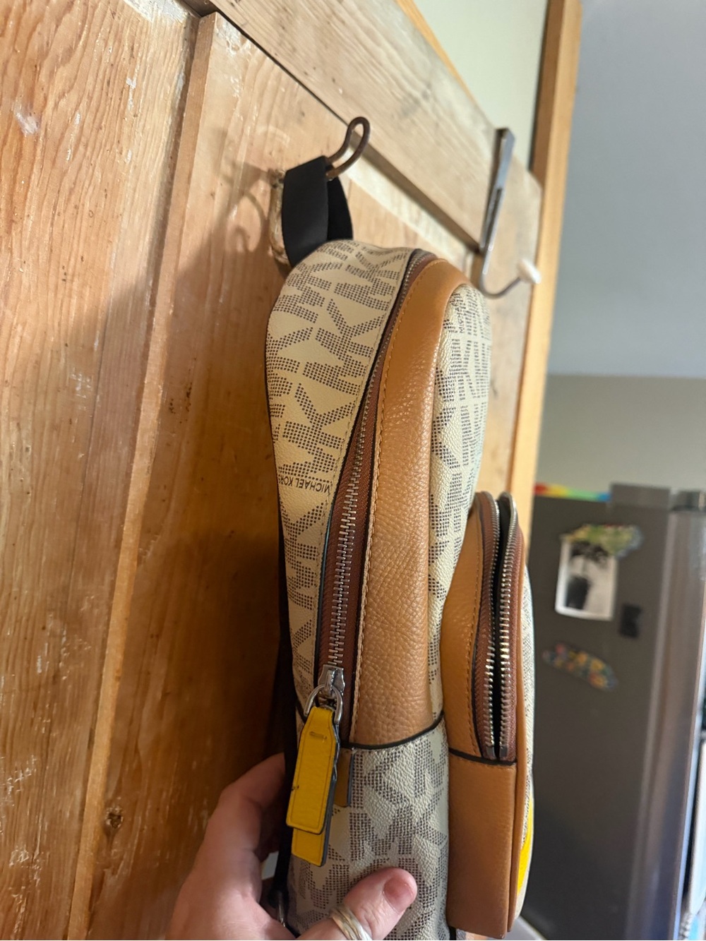 Michael Kors Cooper Chino Commuter Sling backpack - Picture 5 of 14